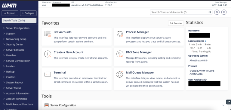 WHM SOFTWARE
